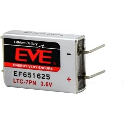 EVE Литиево тионилхлоридна батерия LTC-7PN EP651625 industrial 3, 6V 750mAh EVE BATTERY (EVE-BL-EP651625-LTC-7PN)