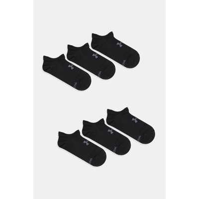 Under Armour UA Essential No Show 6pk-BLK 1382611-001 Čierna