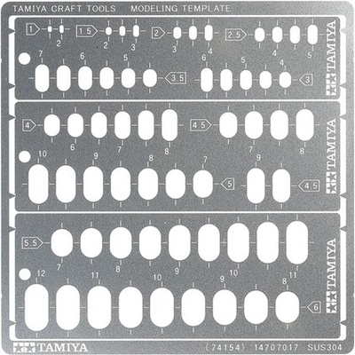 Tamiya 74154 Modeling Template RR 1-6