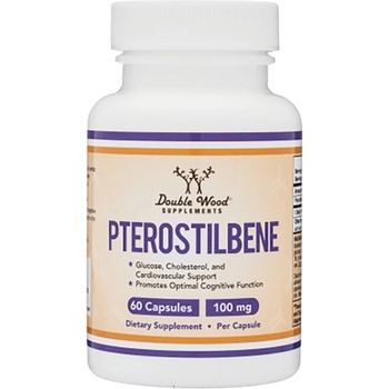 Image 1 of Double Wood Supplements Pterostilbene 100 mg [60 капсули]