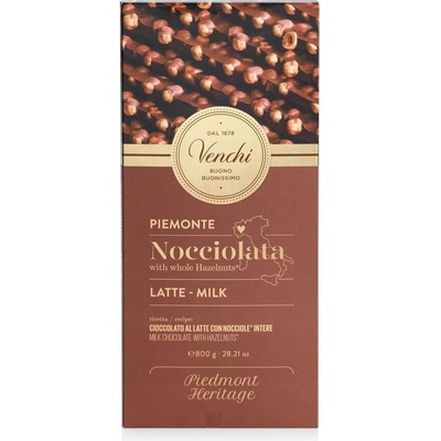 Venchi Piemonte Nocciolata mléčná s lískovými ořechy 0,6 kg