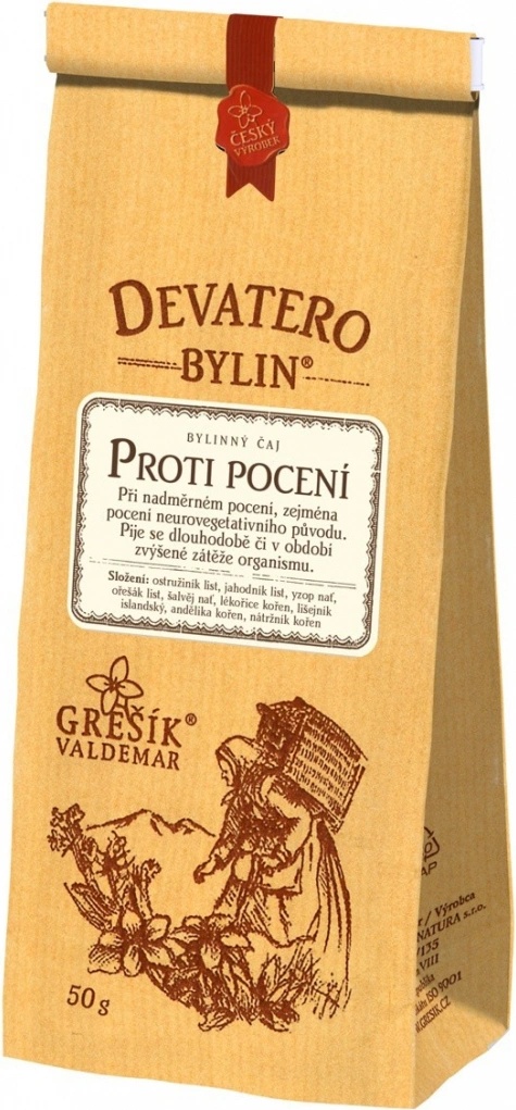 Grešík Proti pocení Devatero bylin 50 g