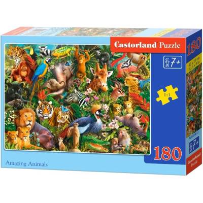 Castorland Пъзел Castorland от 180 части - Невероятни животни (B-018512)