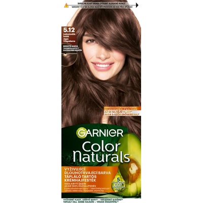 Garnier Color Naturals Creme farba na vlasy, 5.12 Ľadová svetlohnedá