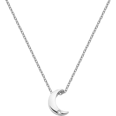 Hot Diamonds Strieborný náhrdelník s polmesiacom Amulets DP723
