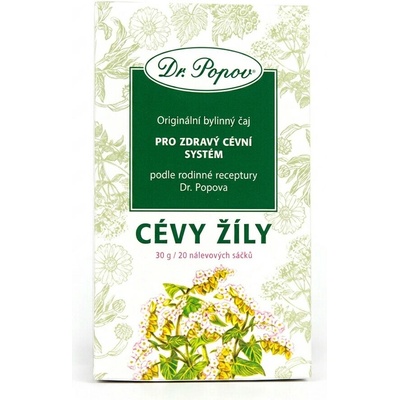 Dr.Popov Cévy žíly bylinný porcovaný čaj 30 g