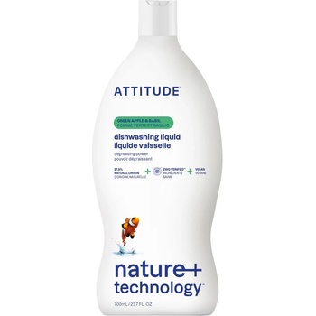 Attitude prostředek na mytí nádobí s vůní zeleného jablka a bazalky 700 ml