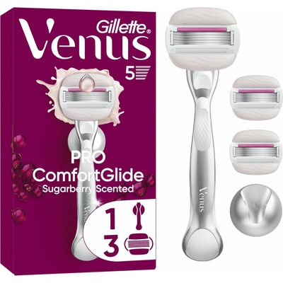 Gillette Venus Pro ComfortGlide Sugarberry + 3 ks hlavic