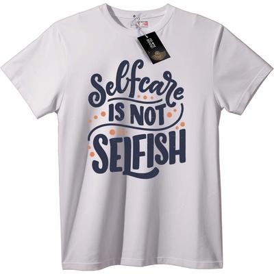 NOONEBRAND Тениска Грижата за Себе си Не е Егоизъм - XS, Black
