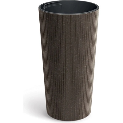 Prosperplast Kvetináč Lamie Slim Eco Wood kávový, 25 cm