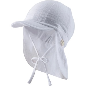 Sterntaler Детска шапка с козирка Sterntaler Kid's Schirmmütze Nacken Uni Cotton Cap - Weiß - размер 53 cm (904-4918-0416)