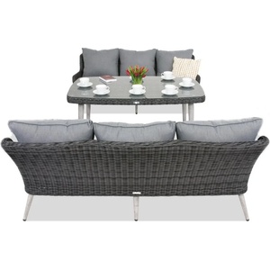 Garden Point Градински мебели Bilbao Apetito с голяма маса за 6 човека Garden Point антрацит (GAP0561-2SO3S)