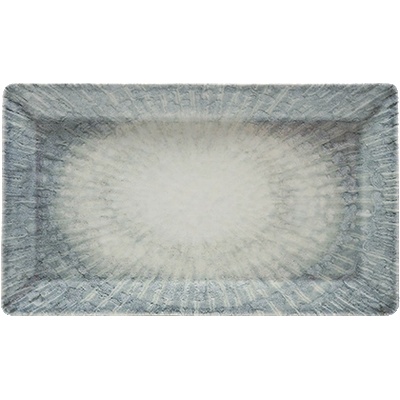 Saturnia Правоъгълна чиния SATURNIA Space, 29x17, 5 см, сивo-синя (24524/ZSPACE)