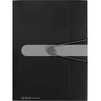 Herlitz Easy Orga A4 PP черна гумена папка 11205986 (11205986)