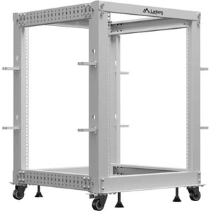 Lanberg Отворен рак шкаф Lanberg 19" 15U 600x600-1100 регулируем, сив (OR01-6115-S)
