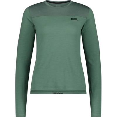 Mons Royale Дамска фланелка с дълъг ръкав за колоездене Mons Royale Women's Diversion Merino Bike Jersey L/S Cycling jersey - Thyme / Cypress - размер XS (156-2457-0711)