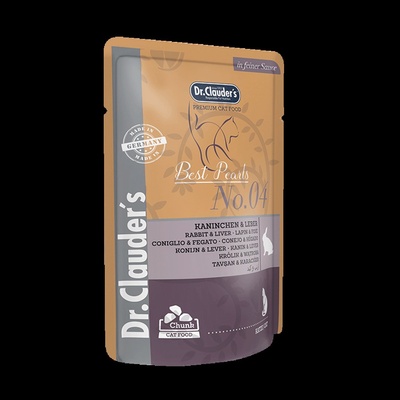 Pouches rabbit and liver - Храна за котки в пауч със заек и черен дроб, 100 гр