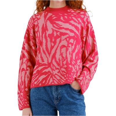 DEDICATED Дамски пуловер DEDICATED Women's Sweater Limhamn Animal Jumper - True Red (117-3291-0114)