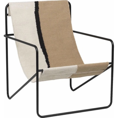 Ferm Living křeslo Desert Lounge Chairblack/soil