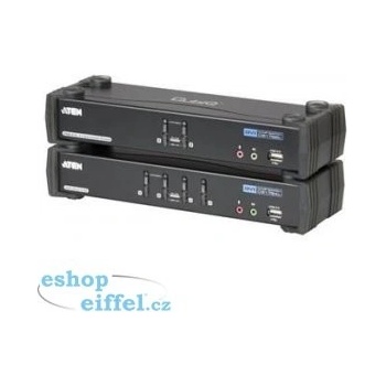 Aten CS-1784A DataSwitch elektronický 4:1 (kláv.,DVI,myš,audio 7.1) USB