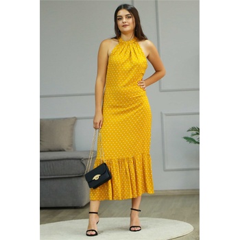 Madmext Дамска рокля mg660 - Жълта 289284 (289284_Жълт)