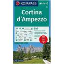 Kompass Karte Cortina d'Ampezzo