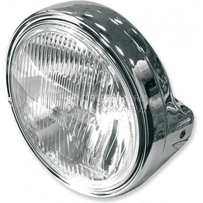 Přední světlo hlavní kulaté chrom (průměr 190 mm, H4 12V 60/55W)