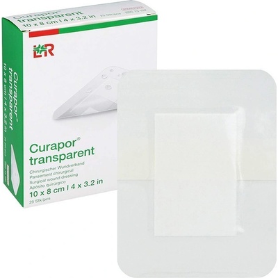 Curapor Transparent sterilní 10 x 8 cm 25 ks