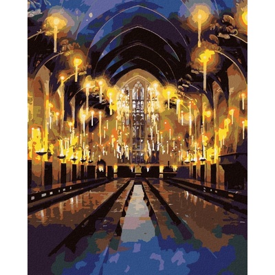 Malování podle čísel Bradavická velká síň Harry Potter