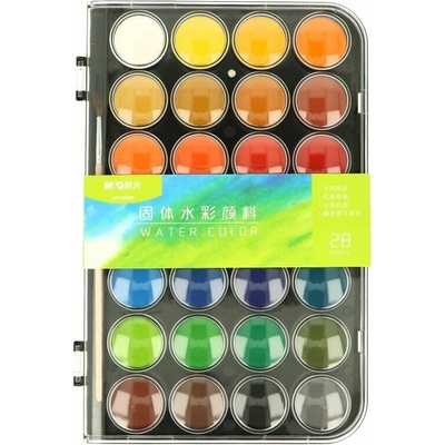 M&G vodové barvy 28 barev 28 mm 450338 – Zboží Dáma