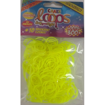 Gumičky Loom žluté 300 ks