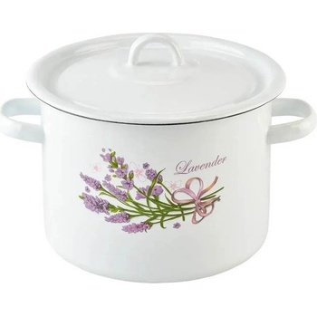 idilia 22 см (4, 5 л. ) емайлирана тенджера с метален капак idilia разцветка Лаванда