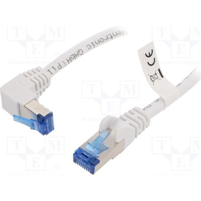 Goobay 51562 Patch, S/FTP, 6a, stranded, Cu, LSZH, 0,25m, bílý