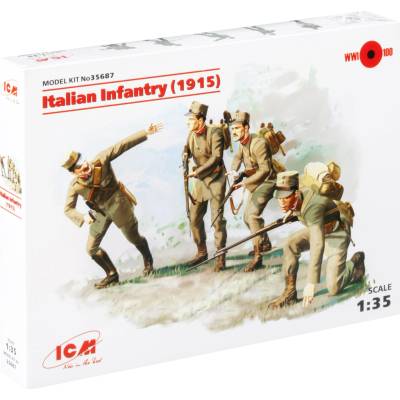 ICM Italian Infantry 1915 4 figúrky 1:35