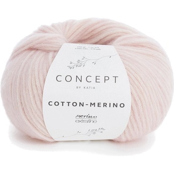 Katia Cotton Merino 103 Very Light Rose Плетива прежда (CM 103)