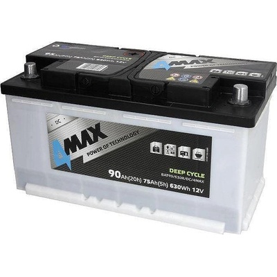 4MAX Deep Cycle 90Ah right+