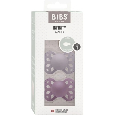 Bibs Infinity dudlíky silikon symetrické Blossom/Dusky Lilac 2 ks