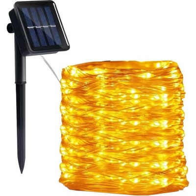 Kobi LED solárny reťazec 300xLED/0,12W/1,2V 1xAA 27 m IP44 3000K 800 mAh KB0383