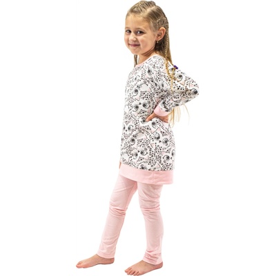 ESITO Dívčí tunikové pyžamo Kočičky růžová
