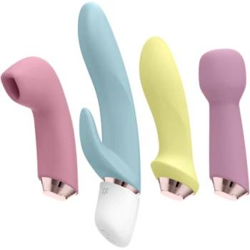 Satisfyer Луксозен комплект от вибратори и засмукващ клиторен стимулатор Satisfyer Marvelous Four