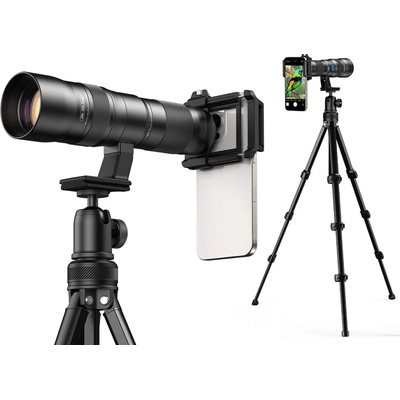 Apexel TeleCular 20-60x zoom objektiv se stativem pro smartphone