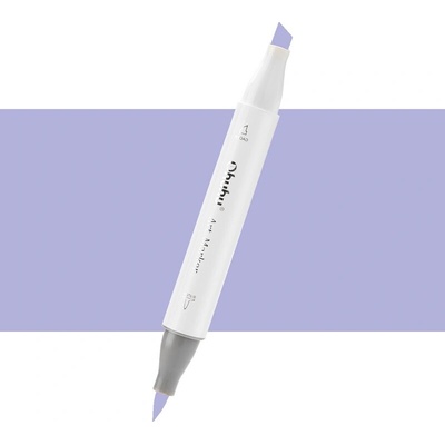 Lihová fixa OHUHU oboustranná Brush & Chisel, Hydrangea Blue (V350)