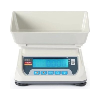 Obchodná váha s LCD displejom s portom RS232 a legalizáciou, rad ECO+, TEM, 255x264x(v)189mm TEKO+LCD06C-P1-B1H