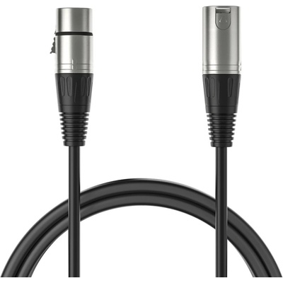 Fifine Кабел FIFINE, от XLR(м) към XLR(ж), 3m, черен (FIFINE-L9)