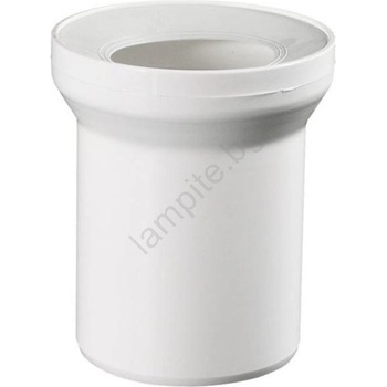 Bruckner - Прав съединител за тоалетна чиния 25 см бял (SH0250)