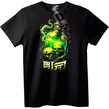 NOONEBRAND Тениска Мистични черепи с бутилка - XL, White