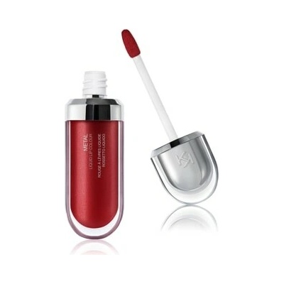 KIKO Milano Metal Liquid Lip Colour Tekutá rtěnka tmavě červená 6,5 ml