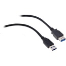 USB káble Akasa AK-CBUB02-15BK USB 3.0, A-male na A-female, 150cm