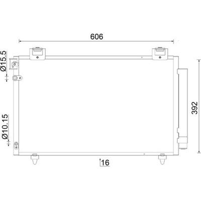 AC831000S MAHLE Kondenzátor, klimatizace