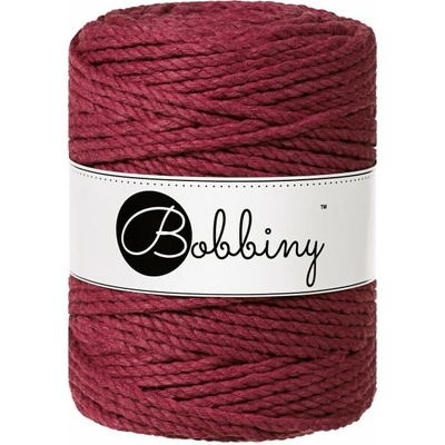 Bobbiny Macrame ropes 3PLY - 5mm Bobbiny - Macrame ropes 3PLY - 5mm: Wine red